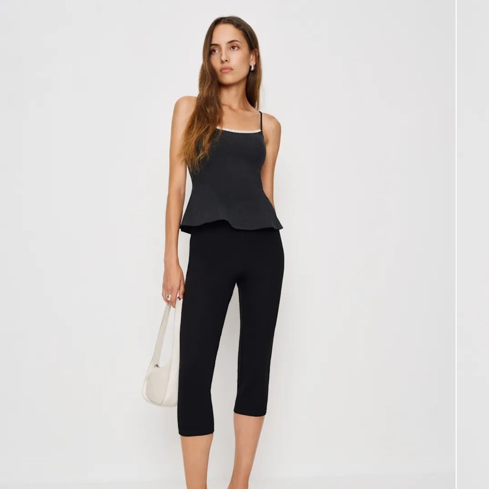 Reformation Genevieve Top Grey - Size 2